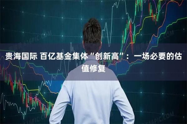 贵海国际 百亿基金集体“创新高”：一场必要的估值修复
